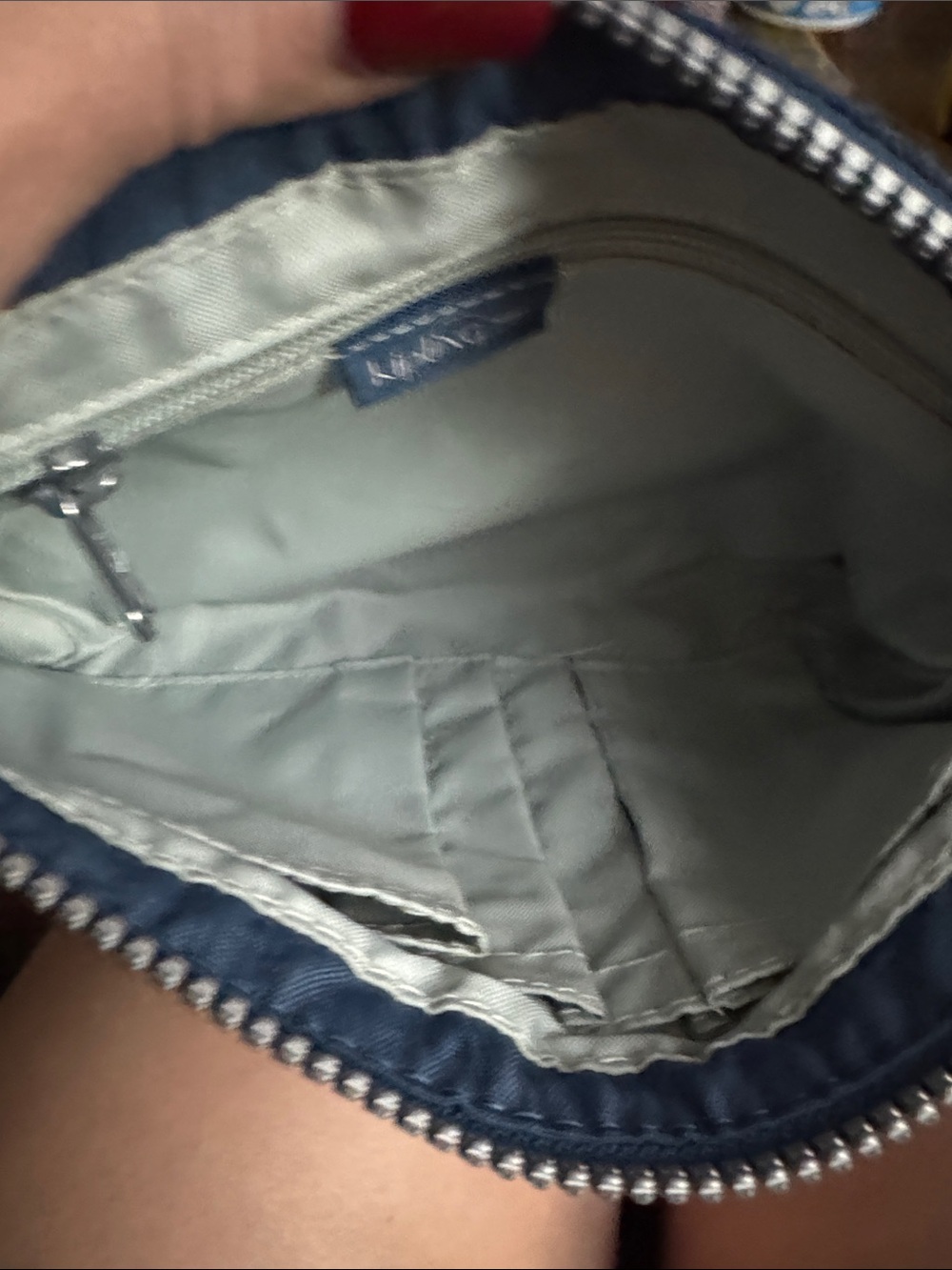 Kipling Blue Nylon Wristlet Crossbody